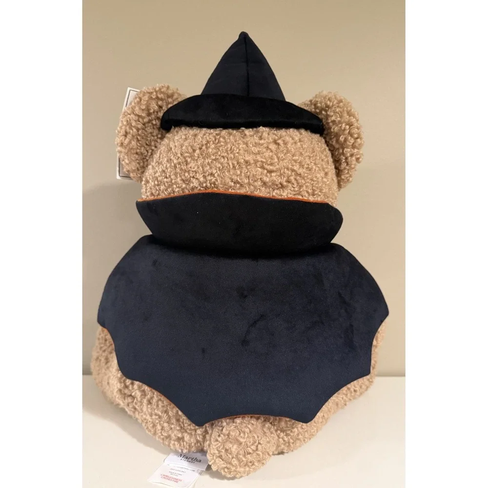 NEW ~ NWT ~ MARTHA STEWART ~ VIRAL ~ HALLOWEEN TEDDY BEAR WITCH PILLOW